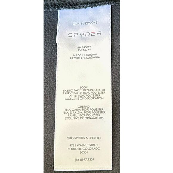 Spyder 1/2 Zip Outbound Black Waffle Knit Pullover Sweater - Men's M - Picture 5 of 6